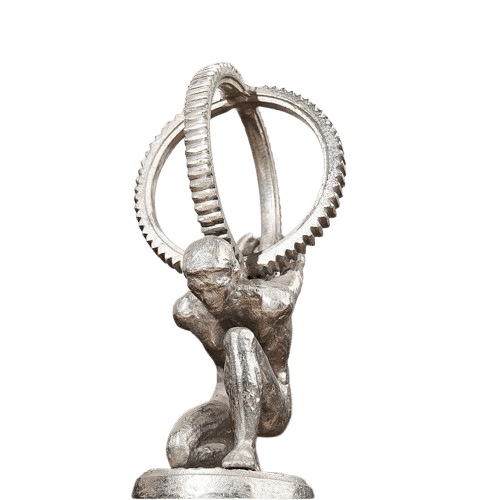 ALUMINIUM HUMAN SCULPTURE (NATURAL)